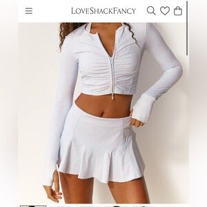 Loveshackfancy Sindri Blue Floral Active Jacket